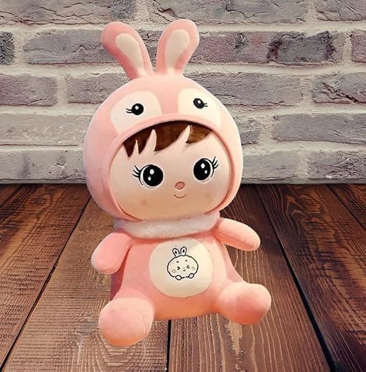 Super Soft Plush Doll Toy with Rabbit Ear, Teddy Bear, Gift Toy and Pillow for Kids, Girls and Adults