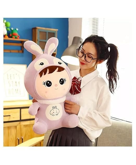 Super Soft Plush Doll Toy with Rabbit Ear, Teddy Bear, Gift Toy and Pillow for Kids, Girls and Adults