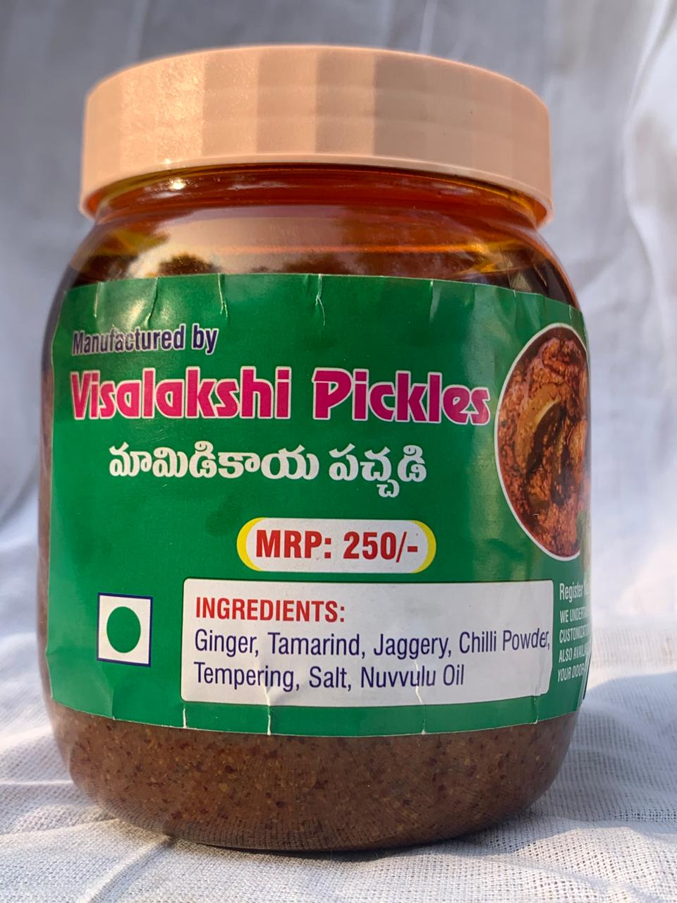 Visalakshi Pickles - Andhra Style Mamidikaya Pachadi - 500g