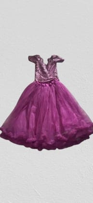 SIMHADRI APPANNA MATCHING CENTER - Girls' Pink Sequin and Tulle Party Dress