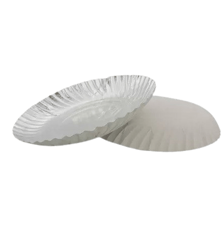 Silver Round Paper Plate