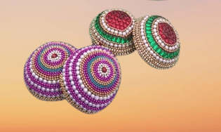 WEDDING DAY SPECIAL, INCLUDING A BEAUTIFULLY DECORATED KALASH, TWO COCONUTS, AND FOUR DECORATIVE BALLS