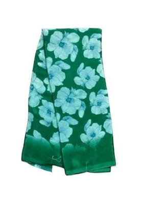 Green Floral Georgette Saree Green Floral Georgette Saree