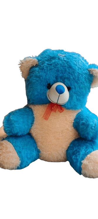 Cute and cuddly blue teddy bear