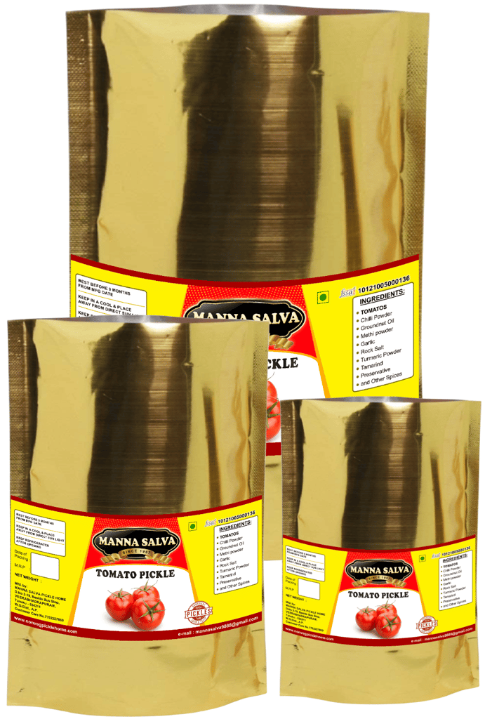 Manna Salva Pickles- Tomato Pickle - Veg Pickle