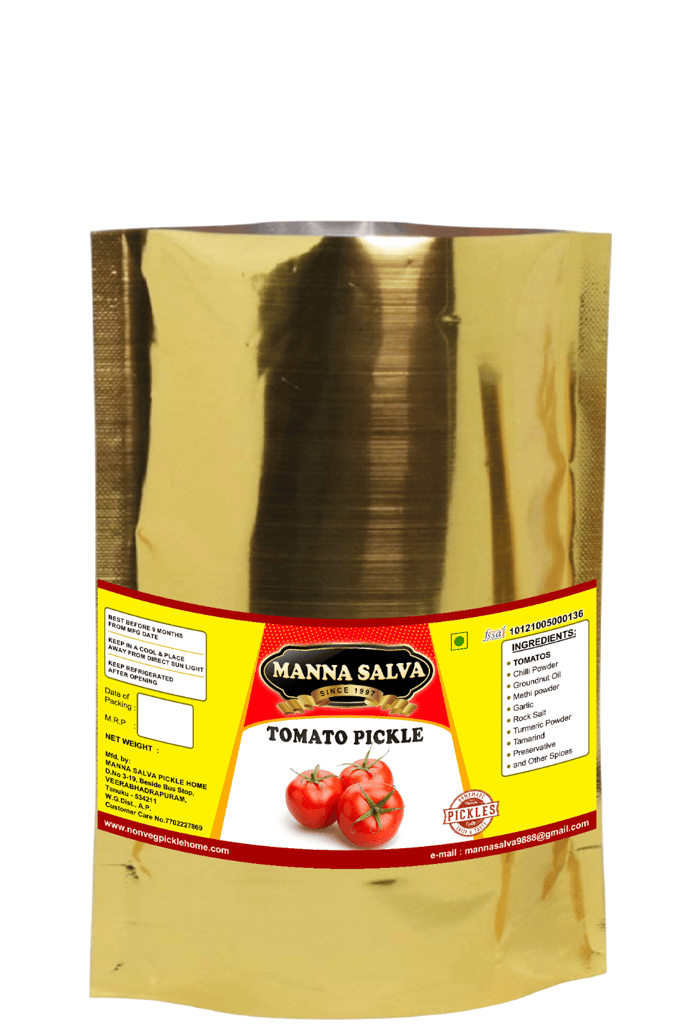 Manna Salva Pickles- Tomato Pickle - Veg Pickle