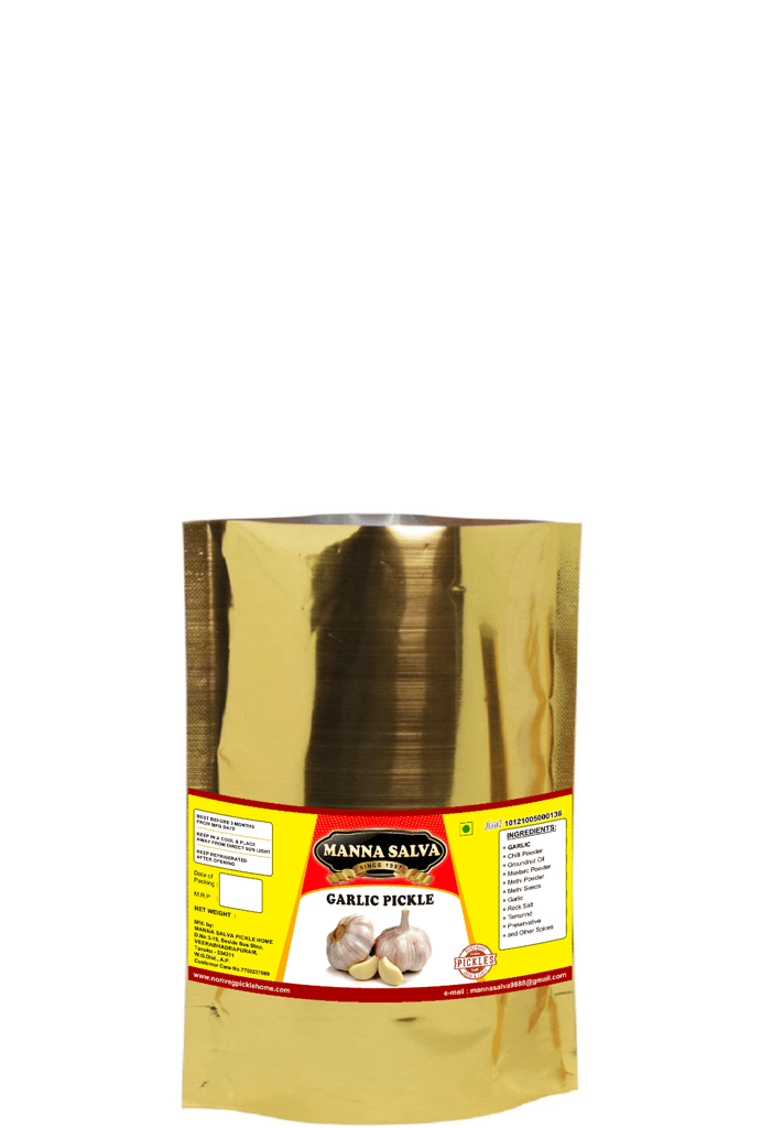 Manna Salva Pickles- Garlic Pickle - Veg Pickle