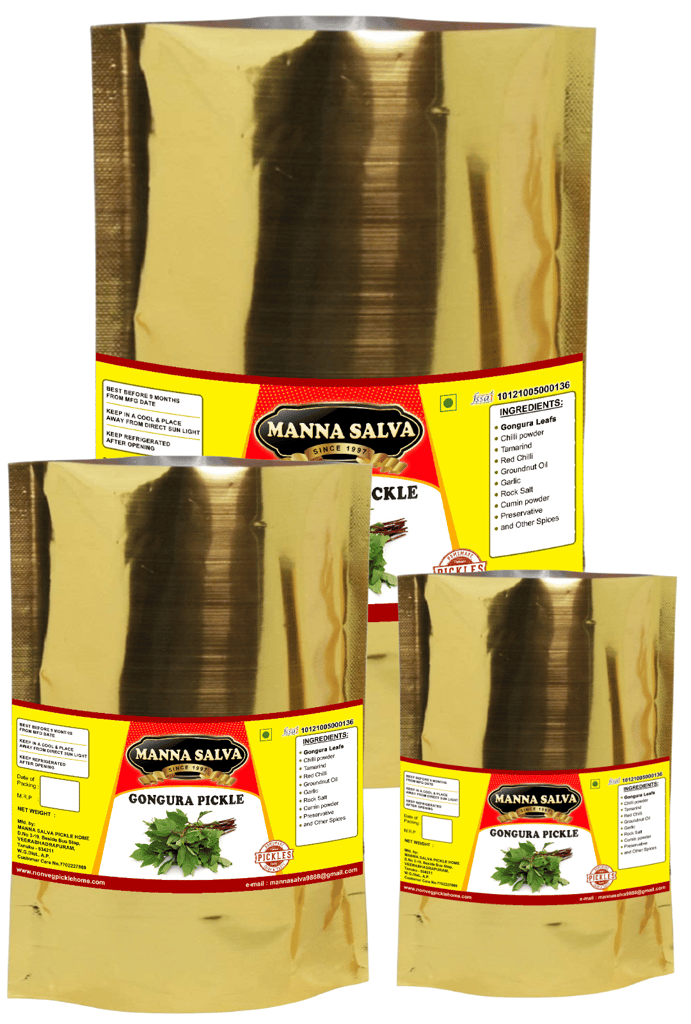 Manna Salva Pickles- Gongura Pickle - Veg Pickle