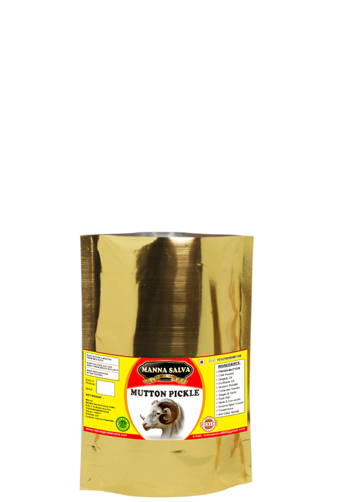 Manna Salva Pickles- Mutton Pickle - Non-Veg Pickle