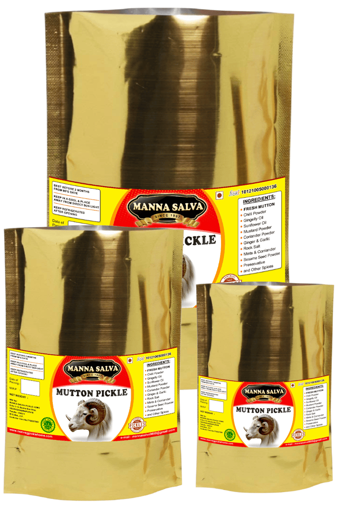 Manna Salva Pickles- Mutton Pickle - Non-Veg Pickle