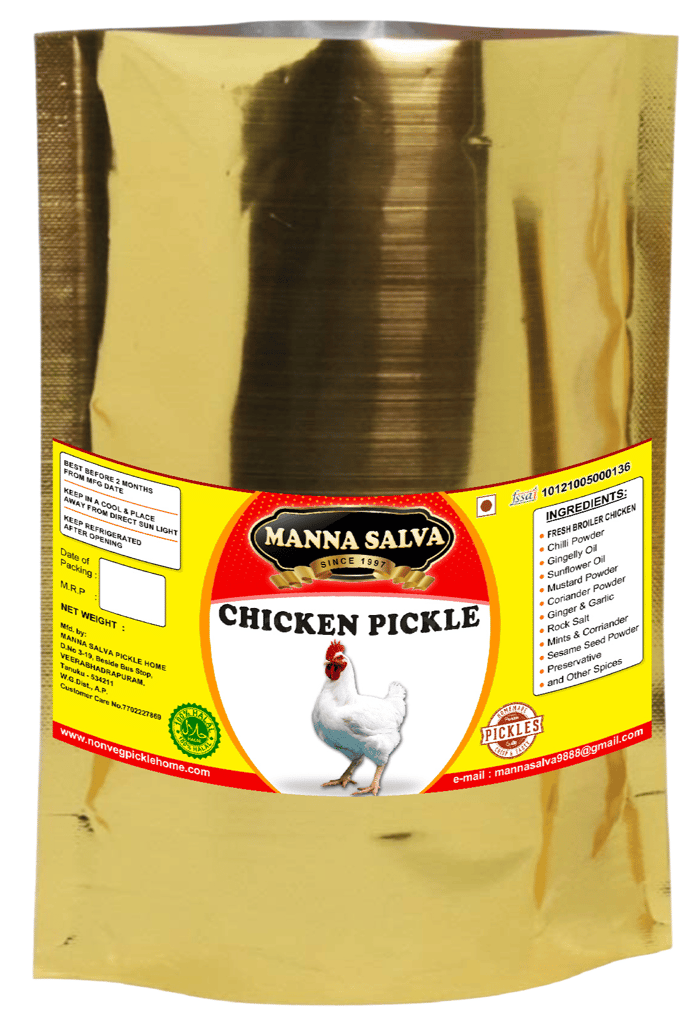 Manna Salva Pickles - Chicken Pickle - Non-Veg Pickle