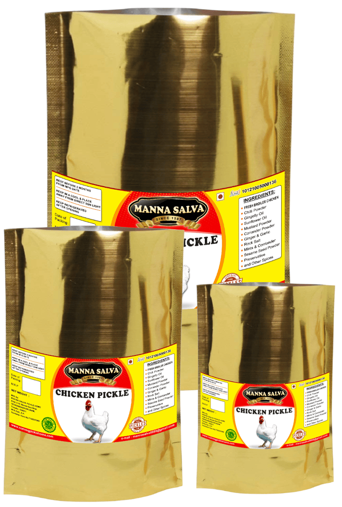 Manna Salva Pickles - Chicken Pickle - Non-Veg Pickle