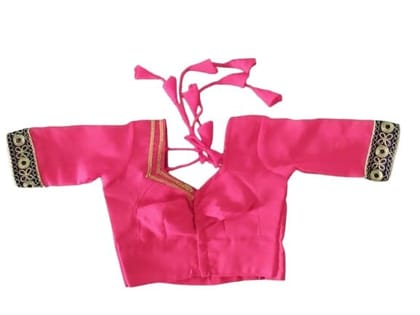 PARVATHI BEHERA WOMEN'S TAILORS-Readymade Cotton Silk Saree Blouse with Embroidery Work PARVATHI BEHERA WOMEN'S TAILORS-Readymade Cotton Silk Saree Blouse with Embroidery Work