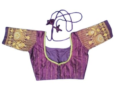 PARVATHI BEHERA WOMEN'S TAILORS-Readymade Saree Blouse With Embroidery Work PARVATHI BEHERA WOMEN'S TAILORS-Readymade Saree Blouse With Embroidery Work