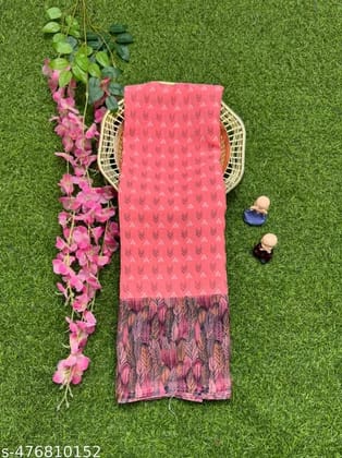 Baby Pink Gorgette Saree