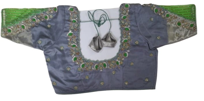 Georgette Saree Blouse With Embroidery Work
