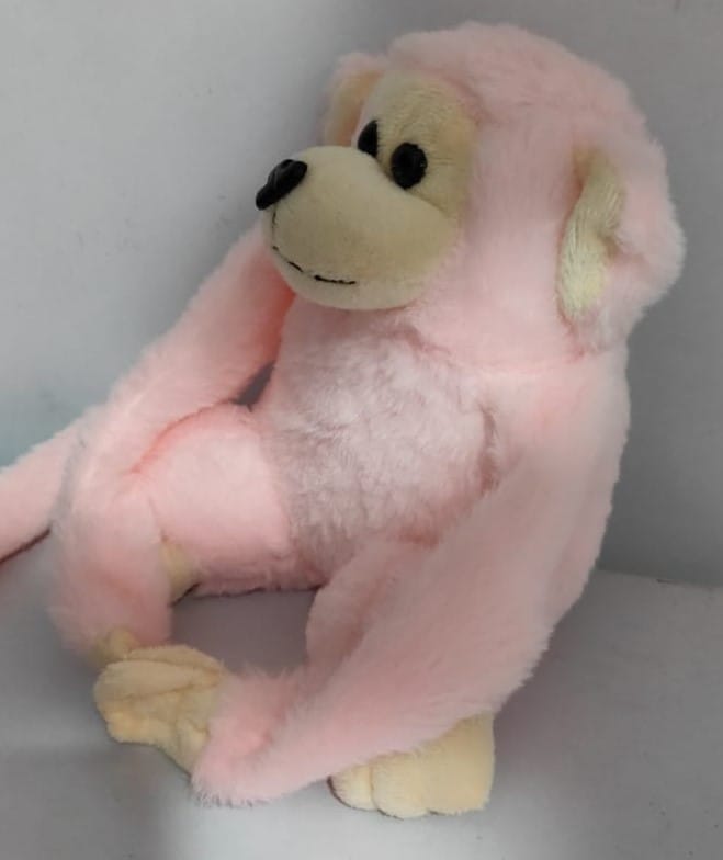 Plush Pink Monkey Stuffed Animal