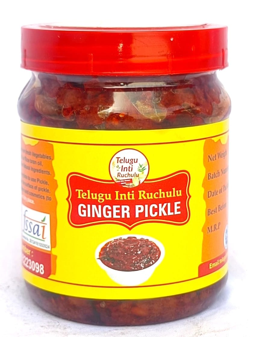 Telugu Inti Ruchulu Ginger Pickle