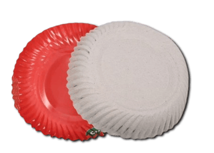 Red Disposable Paper Plates