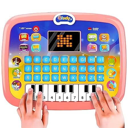 Storio Learning Kids Piano Laptop Educational Toy with Led Screen & Music