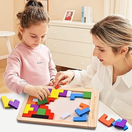 Niwlix Wooden Russian Blocks Puzzles for Kids Adults