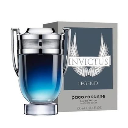 Paco Rabanne Invictus Legend Eau de Parfum for Men 100ml Fresh Woody Long Lasting Fragrance Perfume