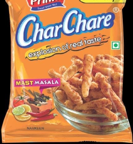 Priniti Char Chare Mast Masala Namkeen, 5/- Only Pack of 3