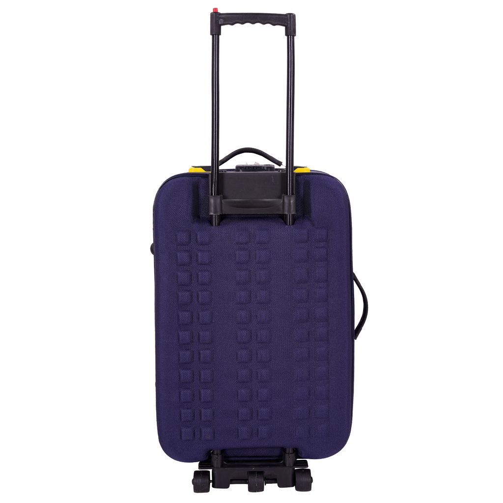 "Blue Hardside Carry-On Suitcase with Spinner Wheels"