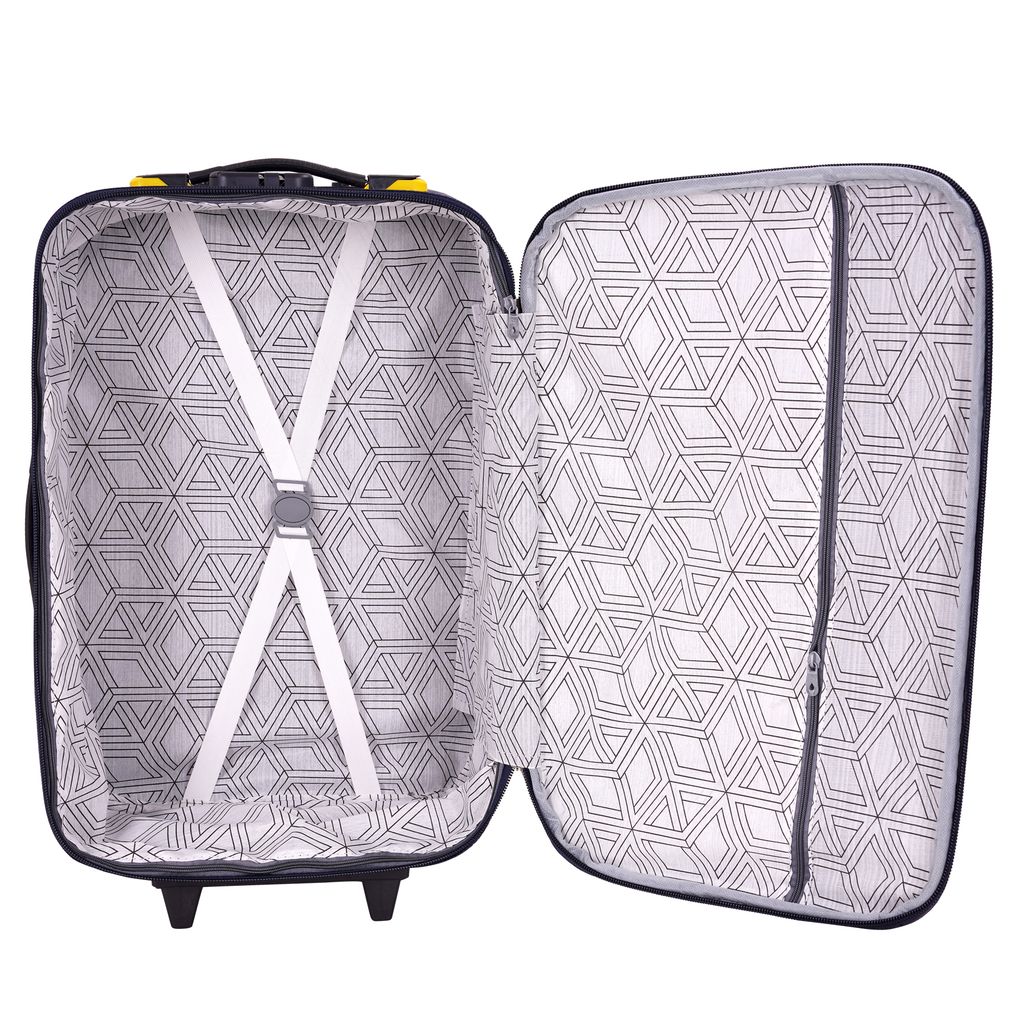 "Blue Hardside Carry-On Suitcase with Spinner Wheels"