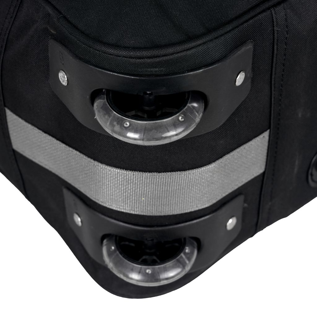 Black and Green Camouflage Wheeled Carry-On Luggage Bag