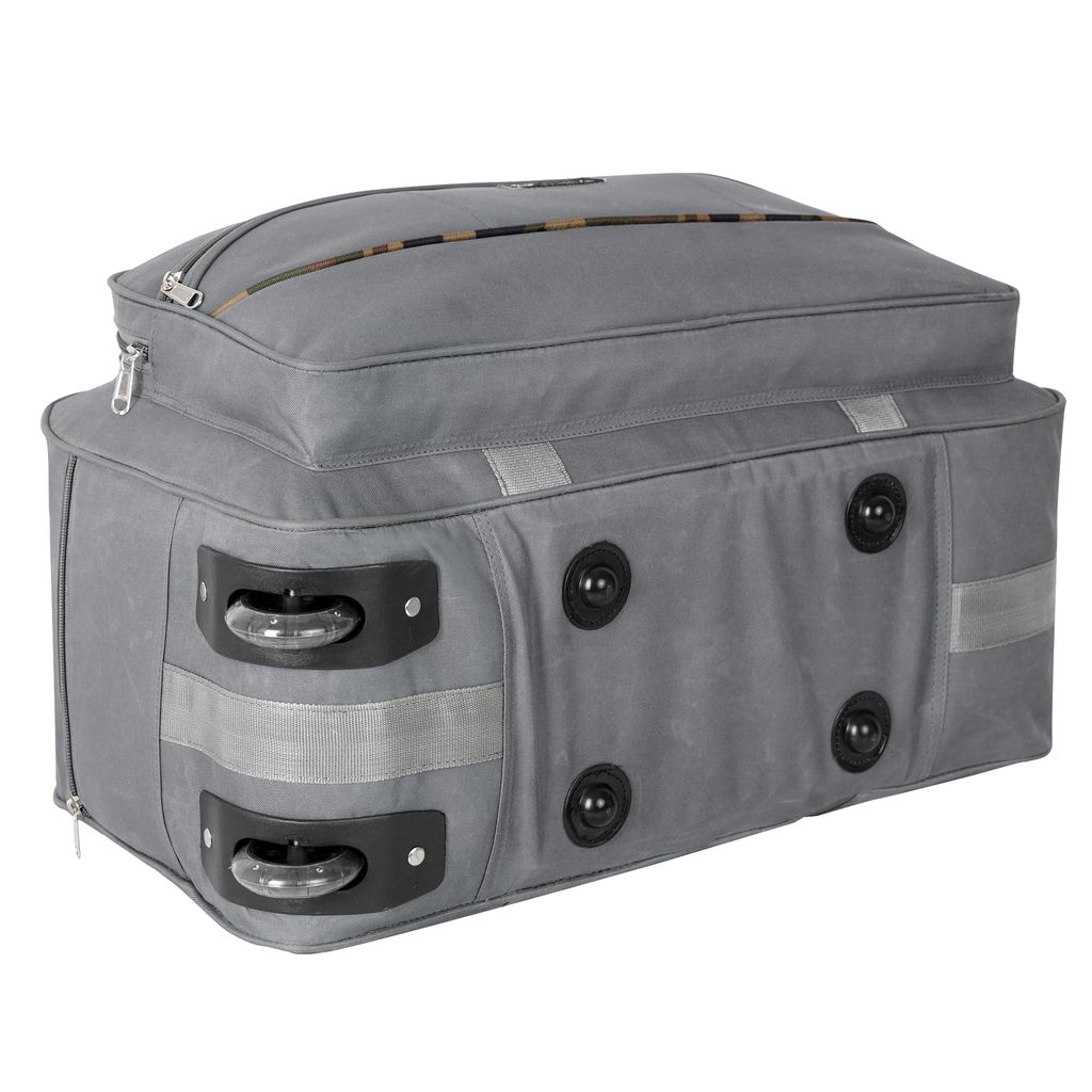 Letstravel Large Capacity Waterproof Travel Duffel Bag with Shoe Compartment, Weekender Overnight Bag, Gym Sports Bag for Men and Women, Grey