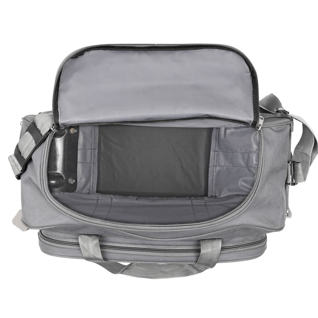 Letstravel Large Capacity Waterproof Travel Duffel Bag with Shoe Compartment, Weekender Overnight Bag, Gym Sports Bag for Men and Women, Grey