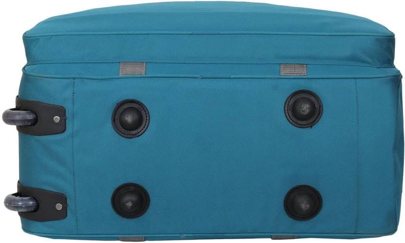 "Carry-On Luggage, 2-Wheeled Wheeled Duffel Bag, Teal"