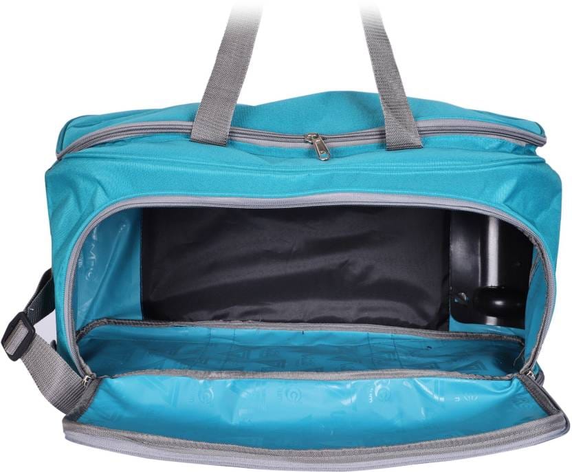 "Carry-On Luggage, 2-Wheeled Wheeled Duffel Bag, Teal"