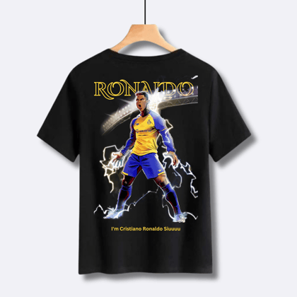 Thunder Ronaldo T-Shirt – Premium CR7 Football Fan Tee