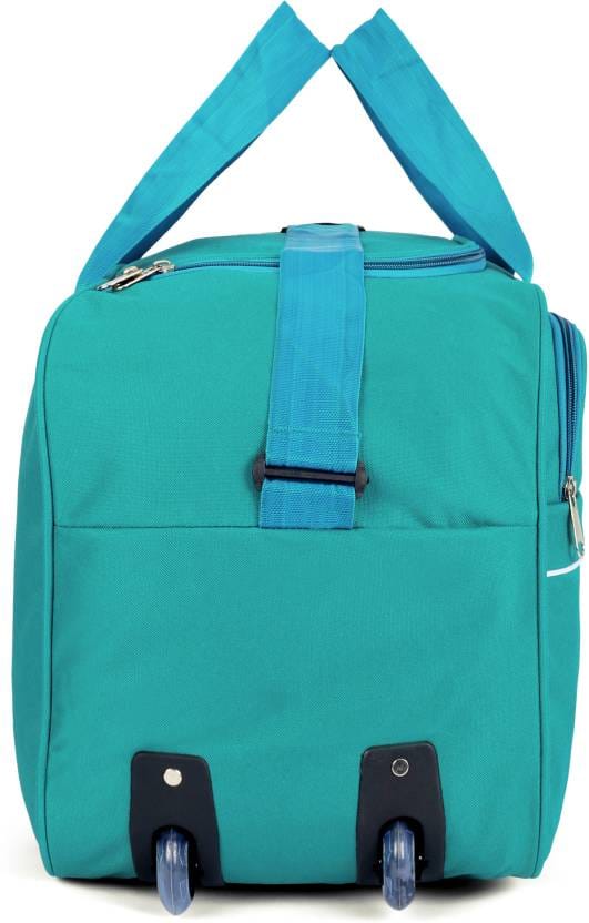 Large Teal Green Travel Duffel Bag with Adjustable Shoulder Strap