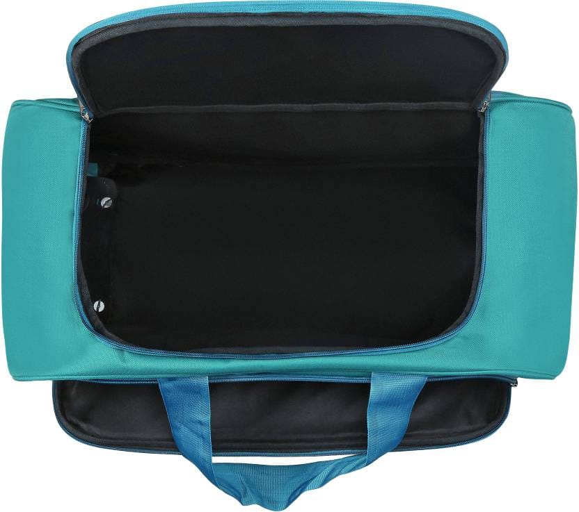 Large Teal Green Travel Duffel Bag with Adjustable Shoulder Strap