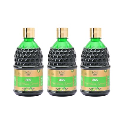 The Dave's Noni - 500ML Noni Juice,365 Wellness Drink - Antioxidants, Boosts Energy,Diabetes Care, Sugar-Free Detox Juice, and Energy Drink for Immunity(Pack of 3)