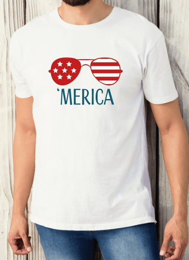 'Merica Patriotic Sunglasses T-Shirt