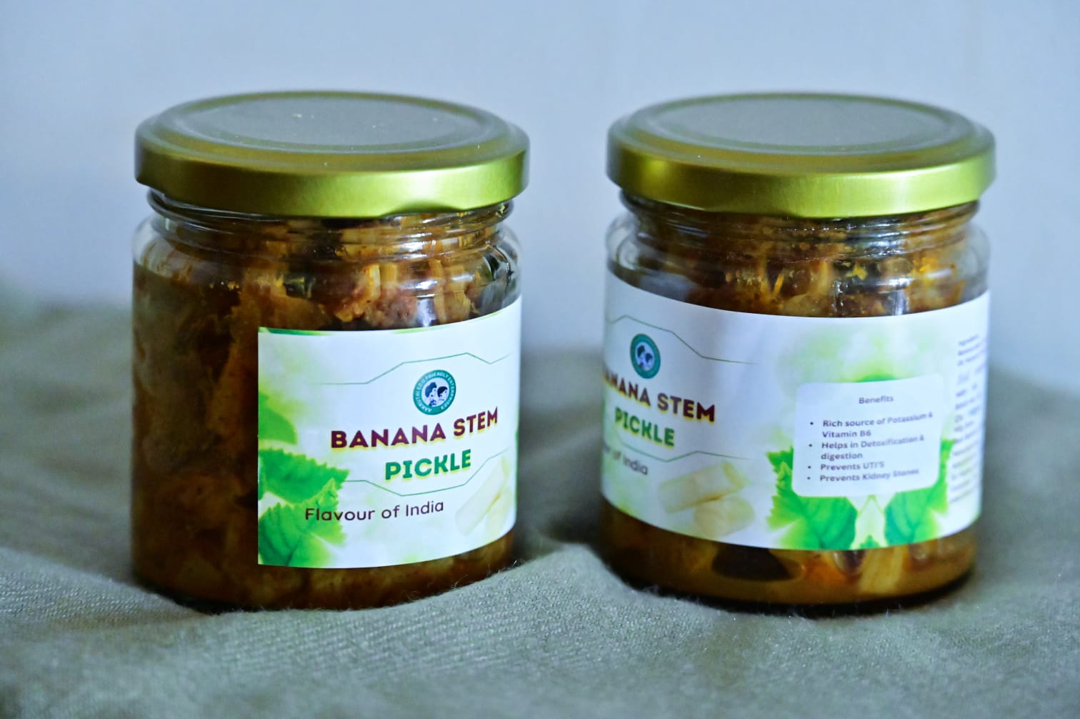 Banana Stem Pickle - Rich in Potassium, Vitamin B6, Helps in Detoxification & Digestion