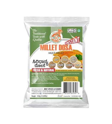 MRV Multi Millet Instant Dosa Mix - 450g (Pack of 1)