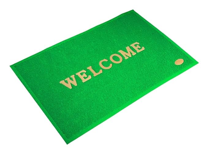 Green Welcome Mat