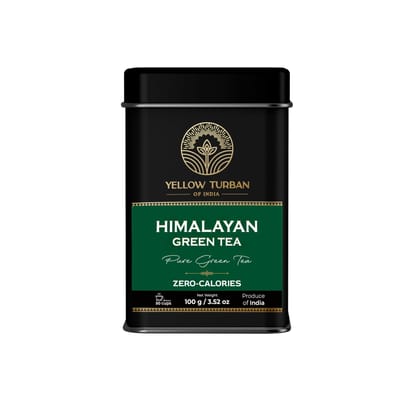 Yellow Turban Himalayan Green Tea, Green Tea Leaves from Himalayas 100% Natural Whole Loose Leaf (50+ Cups, 100 g) I Direct from Sourced | Non GMO, Gluten Free | Vacuum Sealed Pack for Freshness Yellow Turban Himalayan Green Tea, Green Tea Leaves from Himalayas 100% Natural Whole Loose Leaf (50+ Cups, 100 g) I Direct from Sourced | Non GMO, Gluten Free | Vacuum Sealed Pack for Freshness