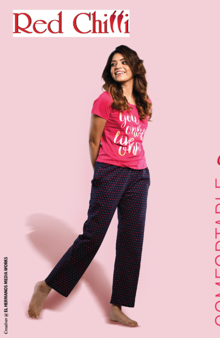 Red Chili Women's Cotton Pajama Set, Comfortable and Breathable Sleepwear