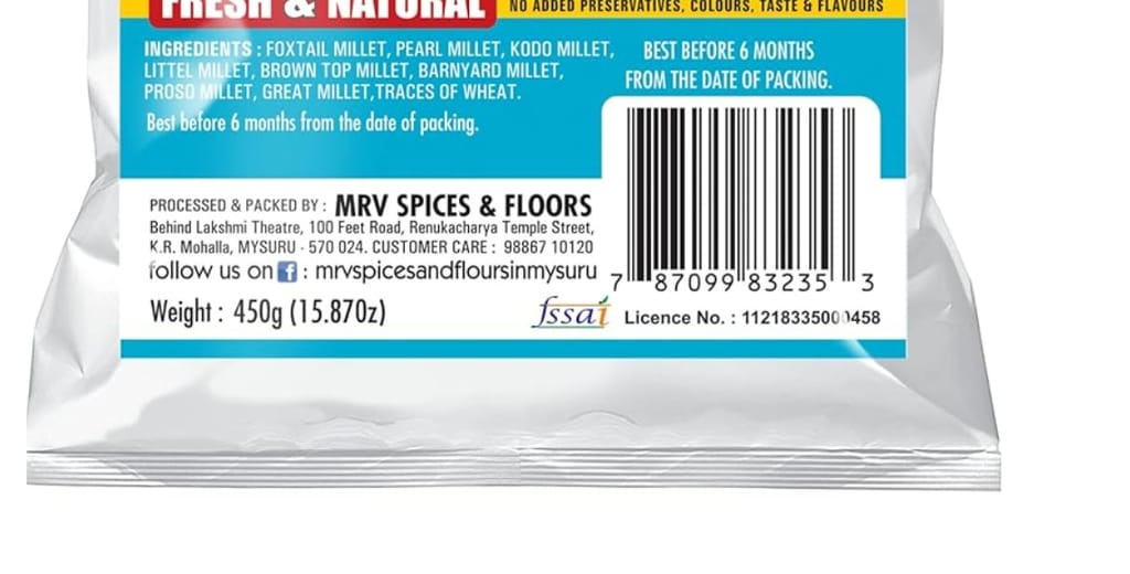 MRV Mix Millet Flour 500g