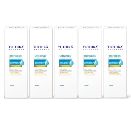 Yuthika Ultramax Deep Intense Moisturizing Cream for Dry to Very Dry Skin 40ml Pack of 5, Dermatologically Tested