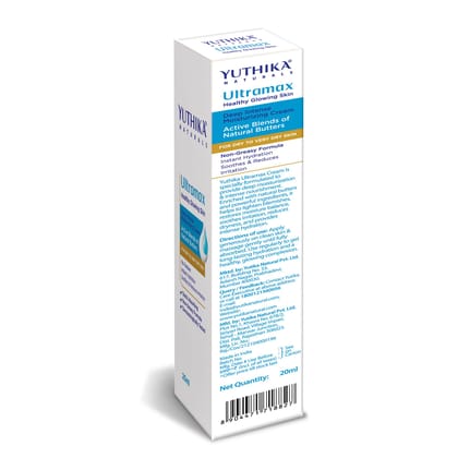 Yuthika Ultramax Deep Intense Moisturizing Cream for Dry to Very Dry Skin 20ml Pack of 5, Dermatologically Tested