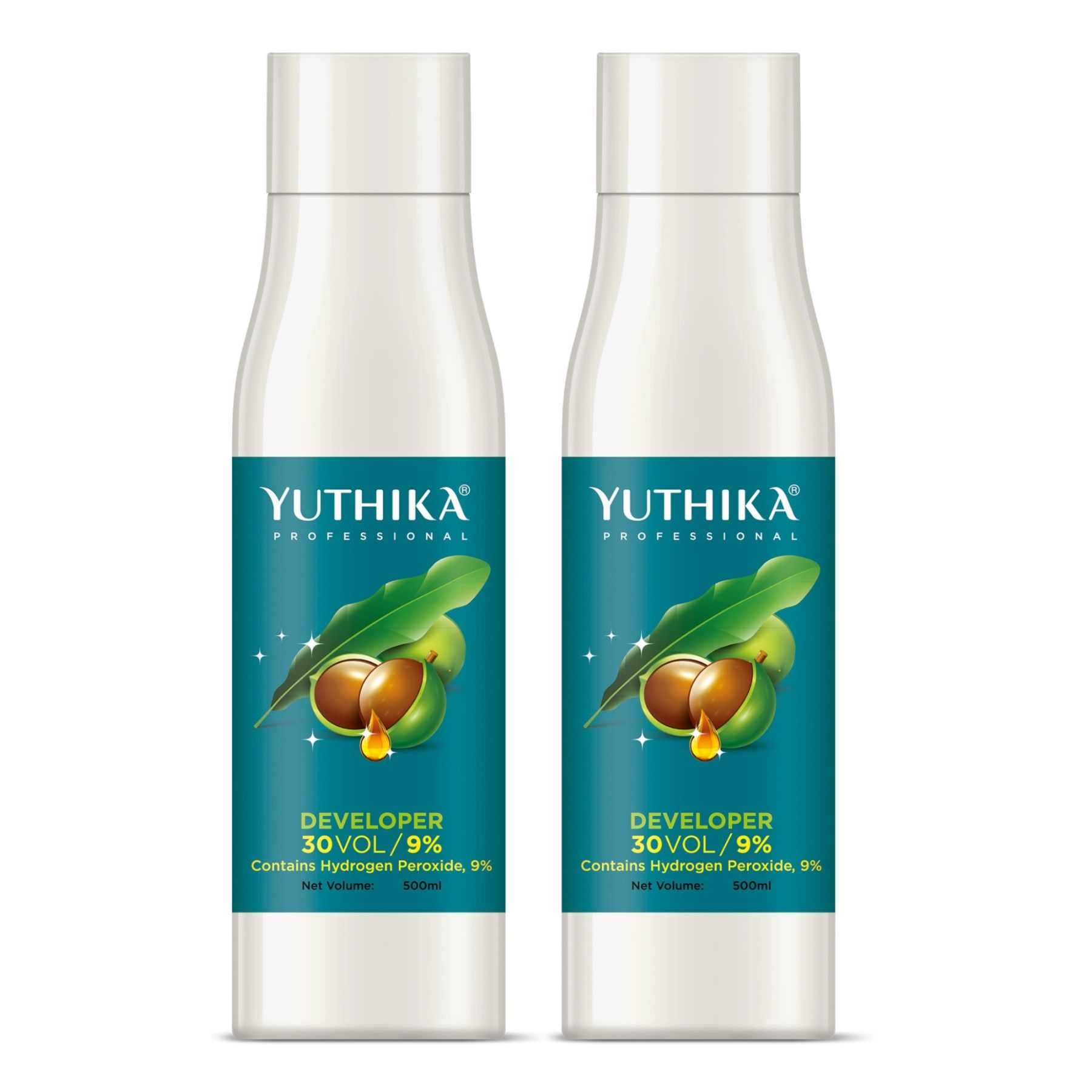 Yuthika Professional Developer for Hair Color 30 Volume (9%) 500ml - Pack of 2