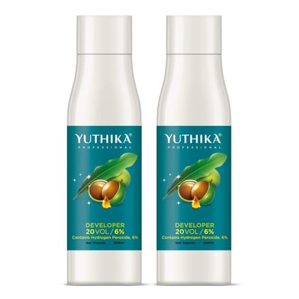 Yuthika Professional Developer for Hair Color 20 Volume (6%) 500ml - Pack of 2