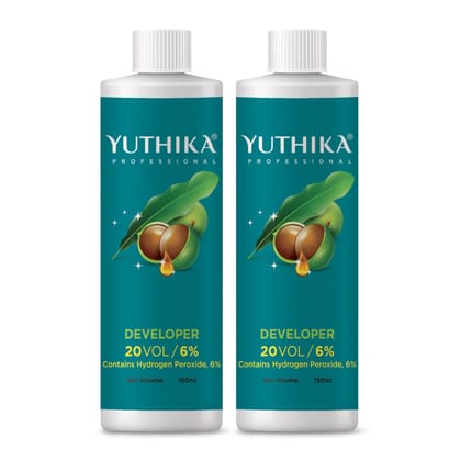 Yuthika Professional Developer for Hair Color 20 Volume (6%) 150ml - Pack of 2